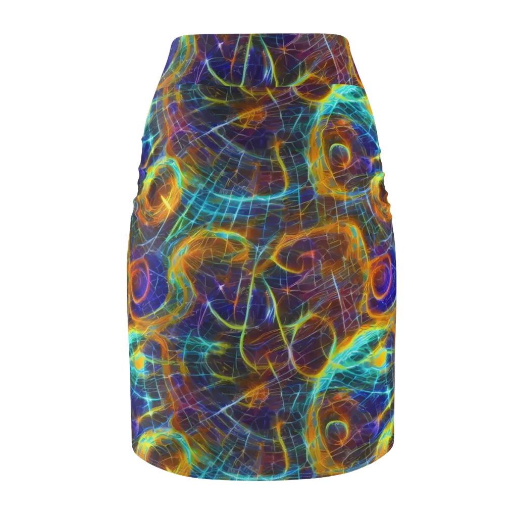Sonic Vortex on Pencil Skirt — Back