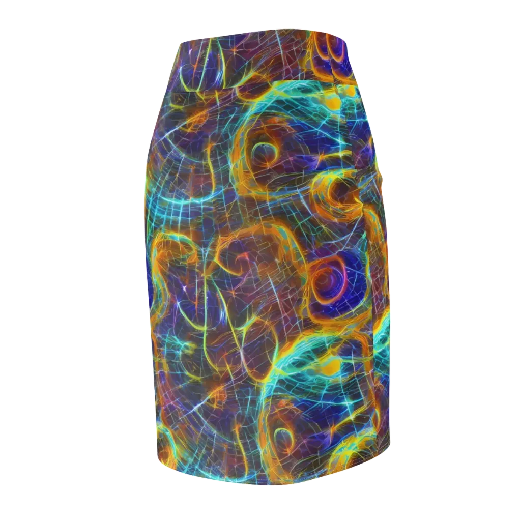 Sonic Vortex on Pencil Skirt — Back Side