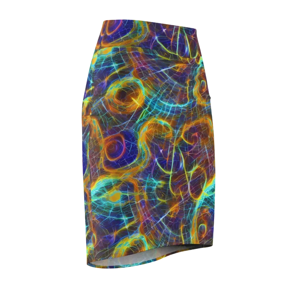 Sonic Vortex on Pencil Skirt — Front Side