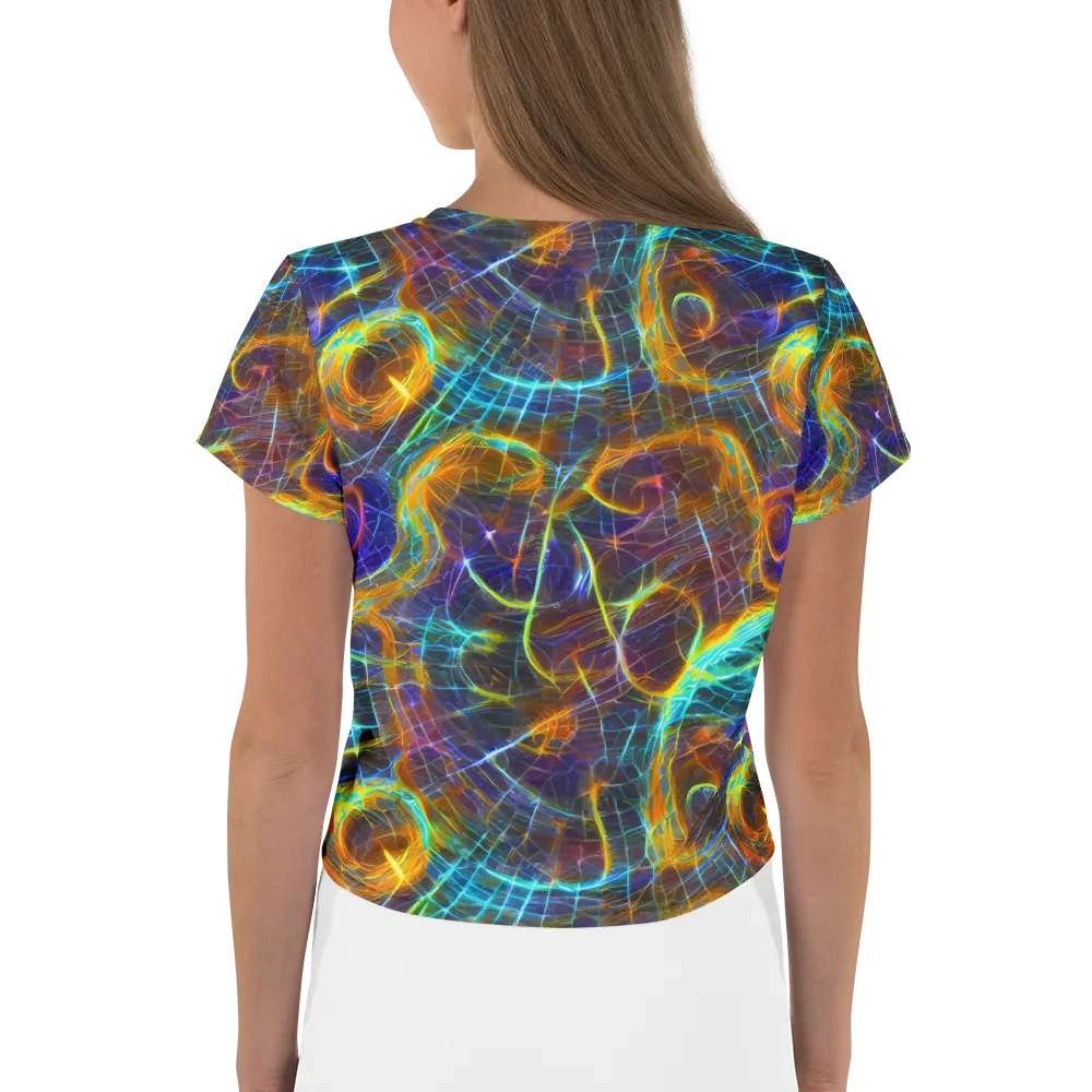 Sonic Vortex on Crop Tee — Back