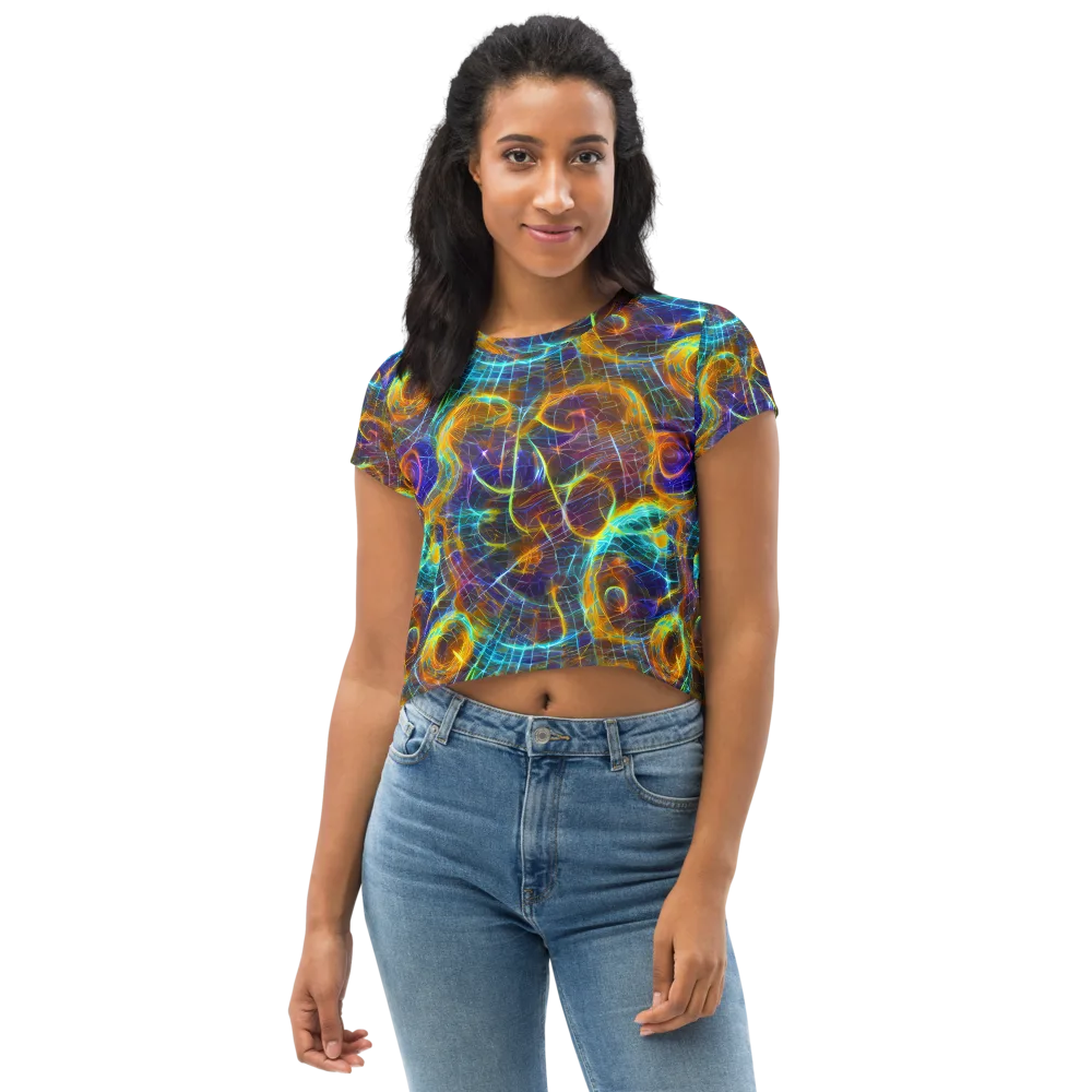 Sonic Vortex on Crop Tee — Front