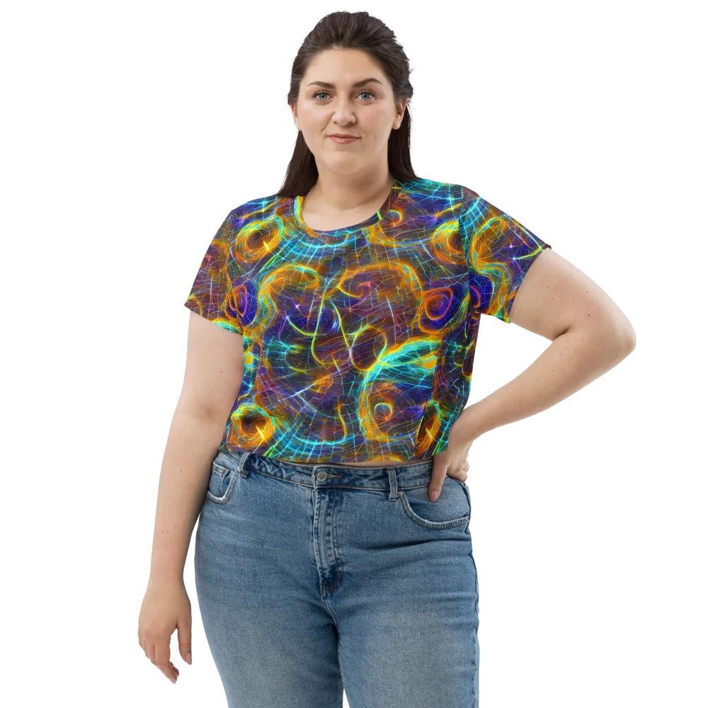 Sonic Vortex on Crop Tee — Front