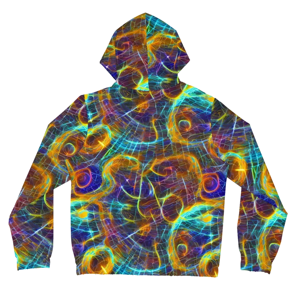 Sonic Vortex on Women's Full-Zip Hoodie — Back
