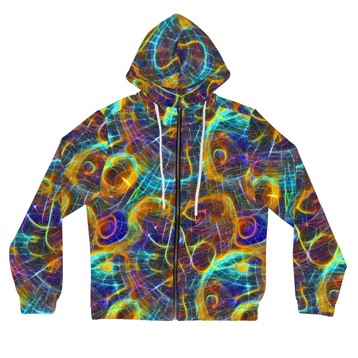 Sonic Vortex on Women's Full-Zip Hoodie — Front