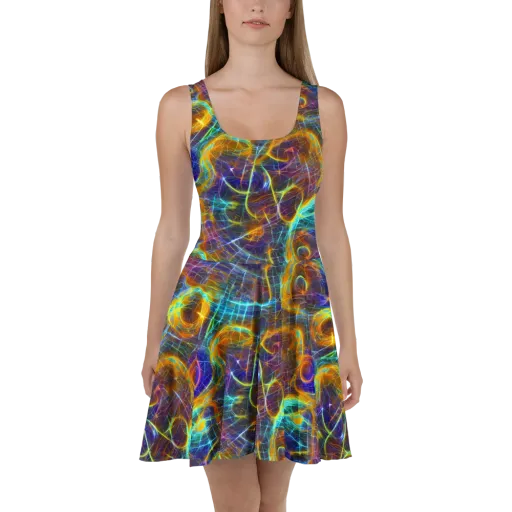 Sonic Vortex on a Skater Dress