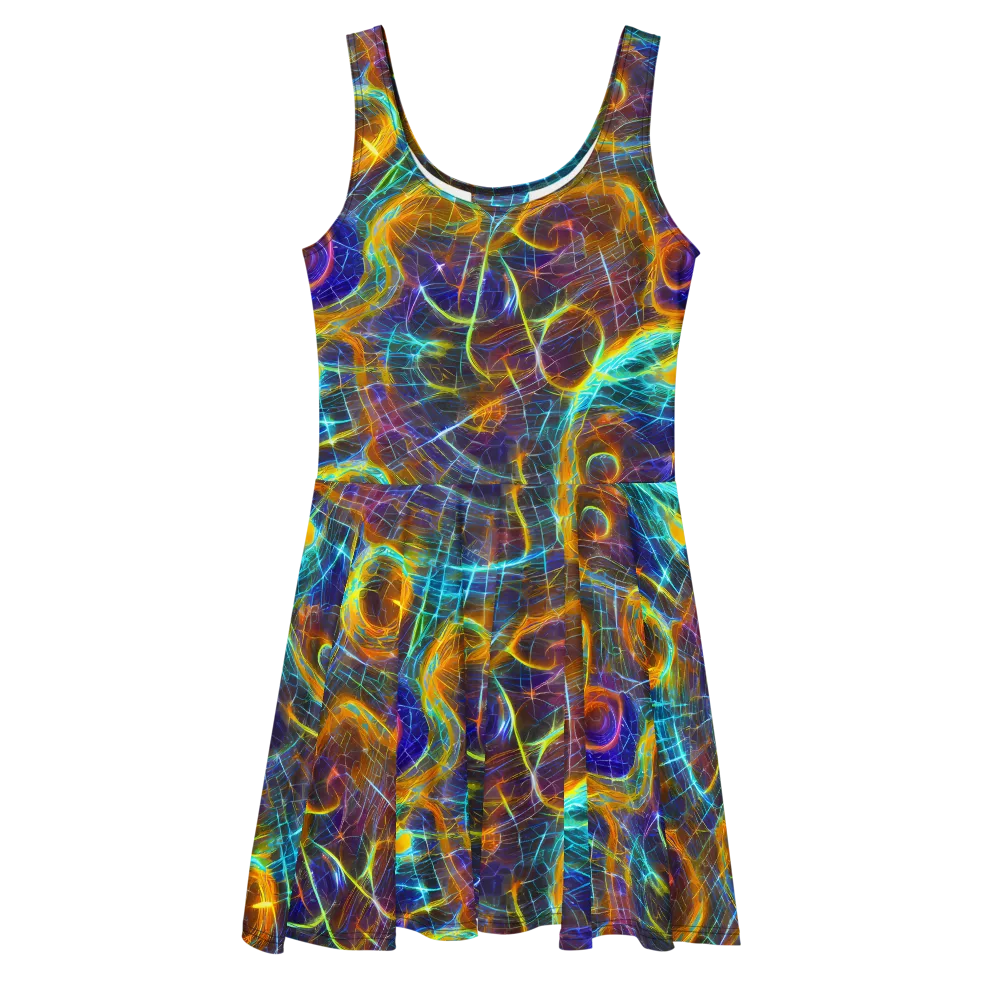 Sonic Vortex on Skater Dress — Front