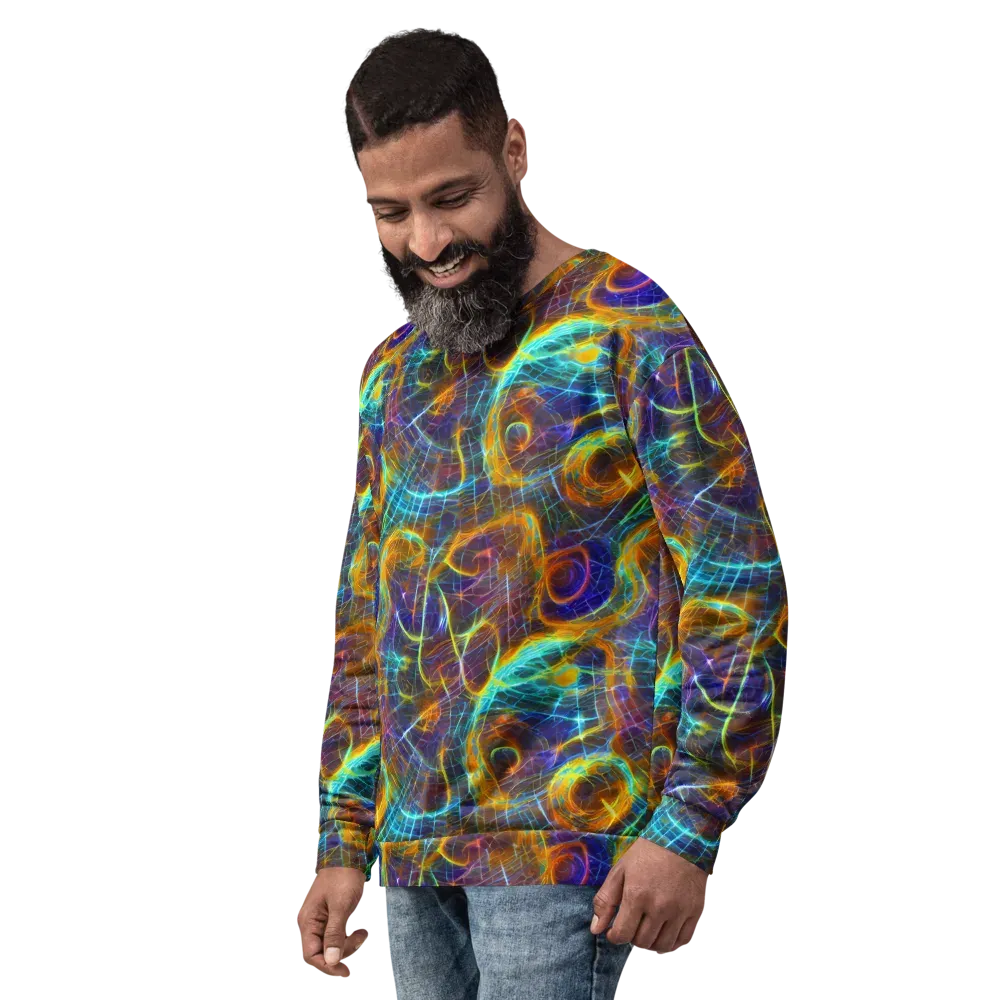 Sonic Vortex on Sweatshirt — Left Front