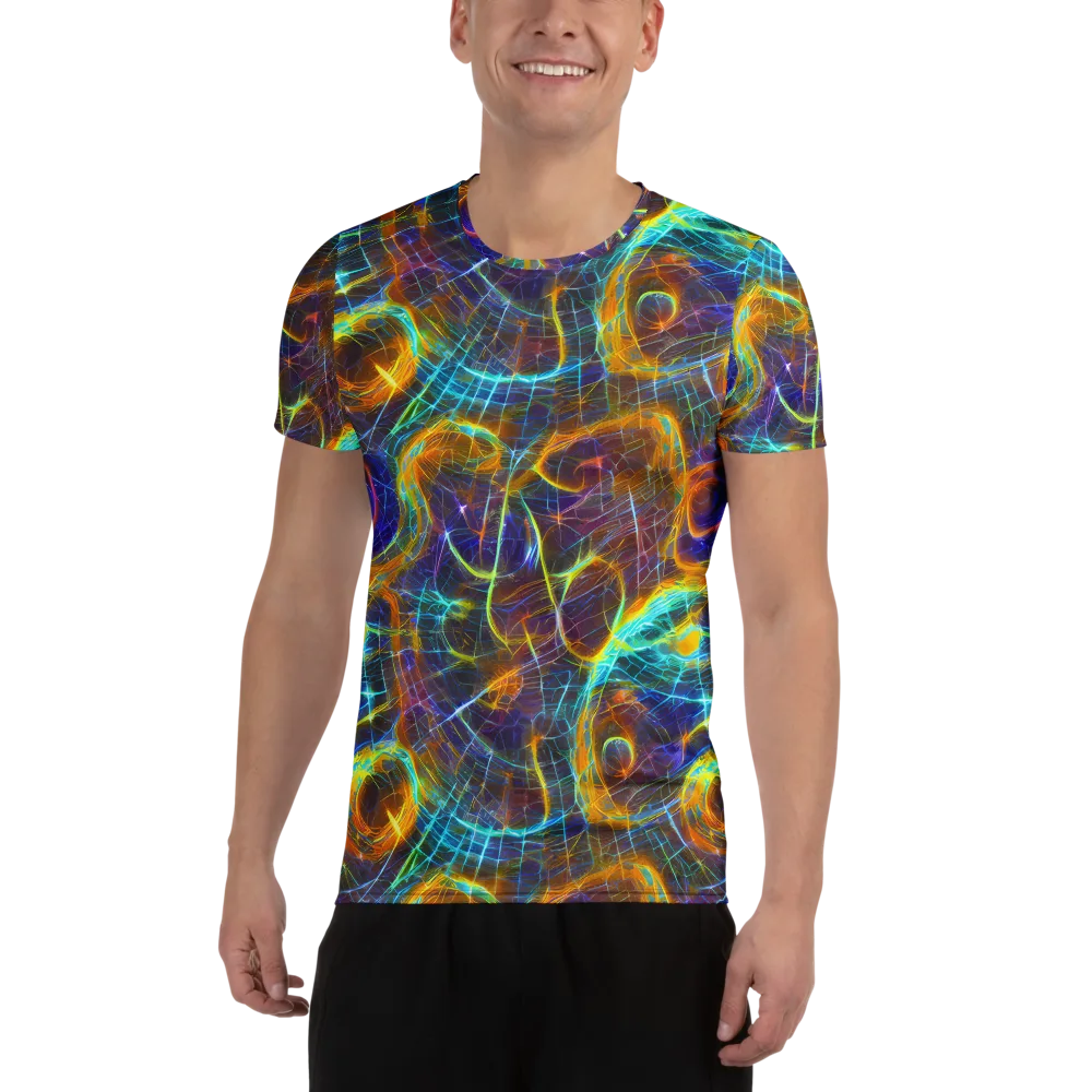 Sonic Vortex on Men's Athletic T-Shirt — Front