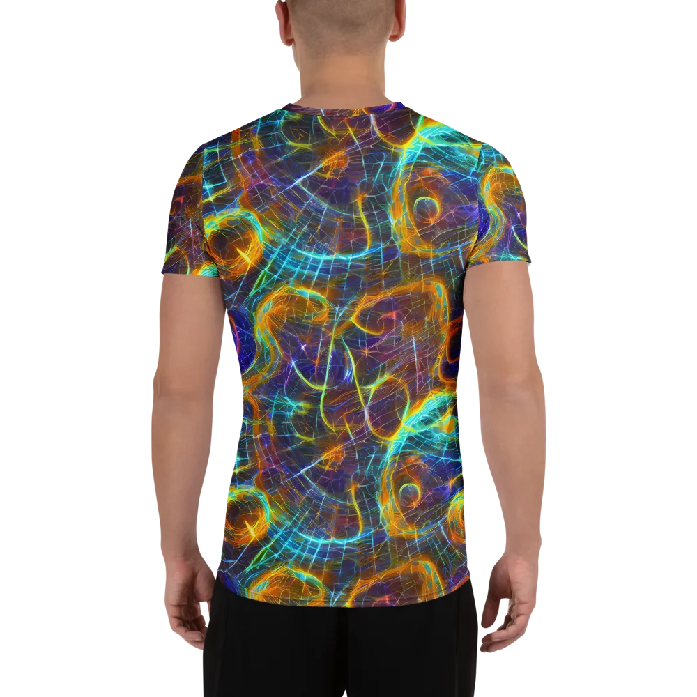 Sonic Vortex on Men's Athletic T-Shirt — Back