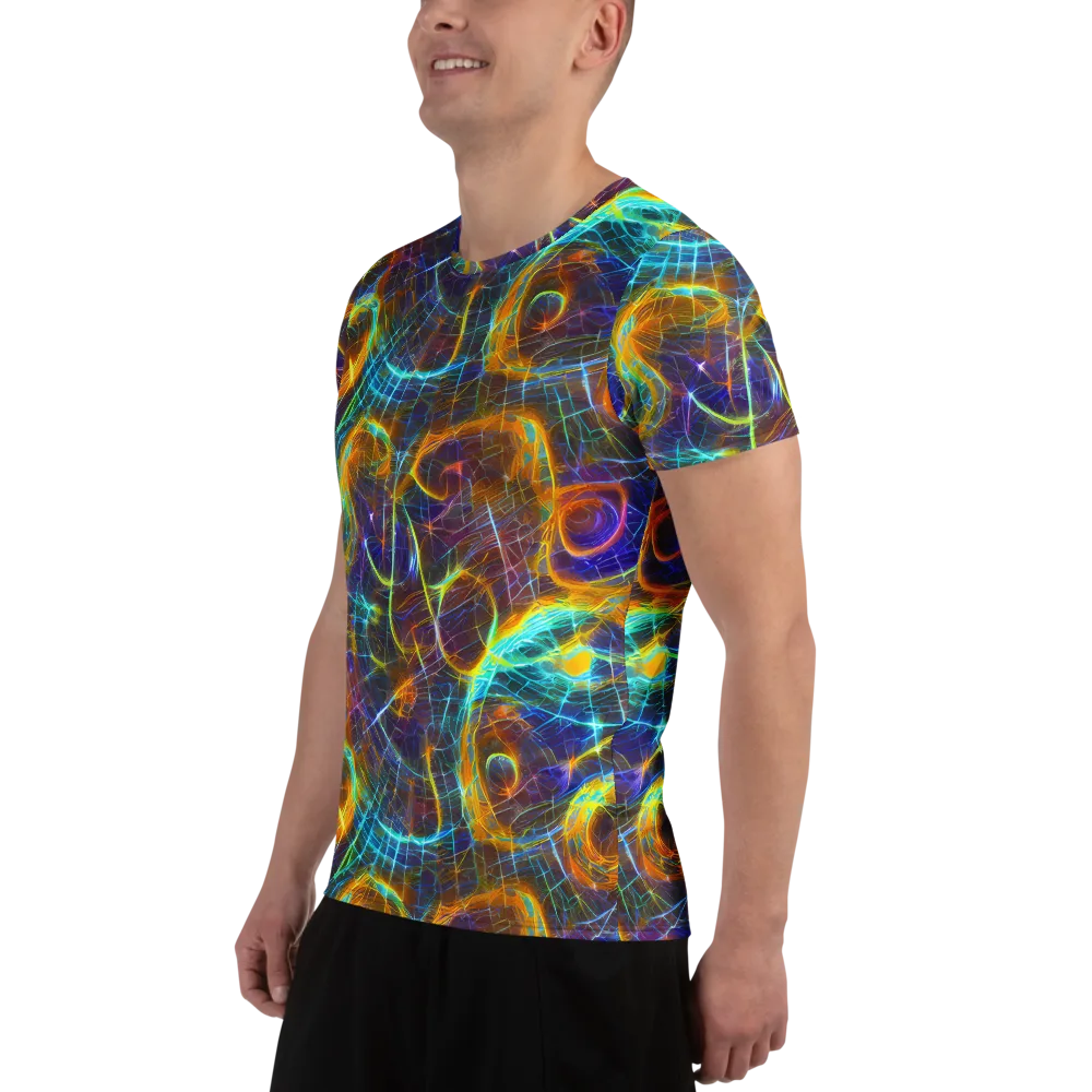 Sonic Vortex on Men's Athletic T-Shirt — Left