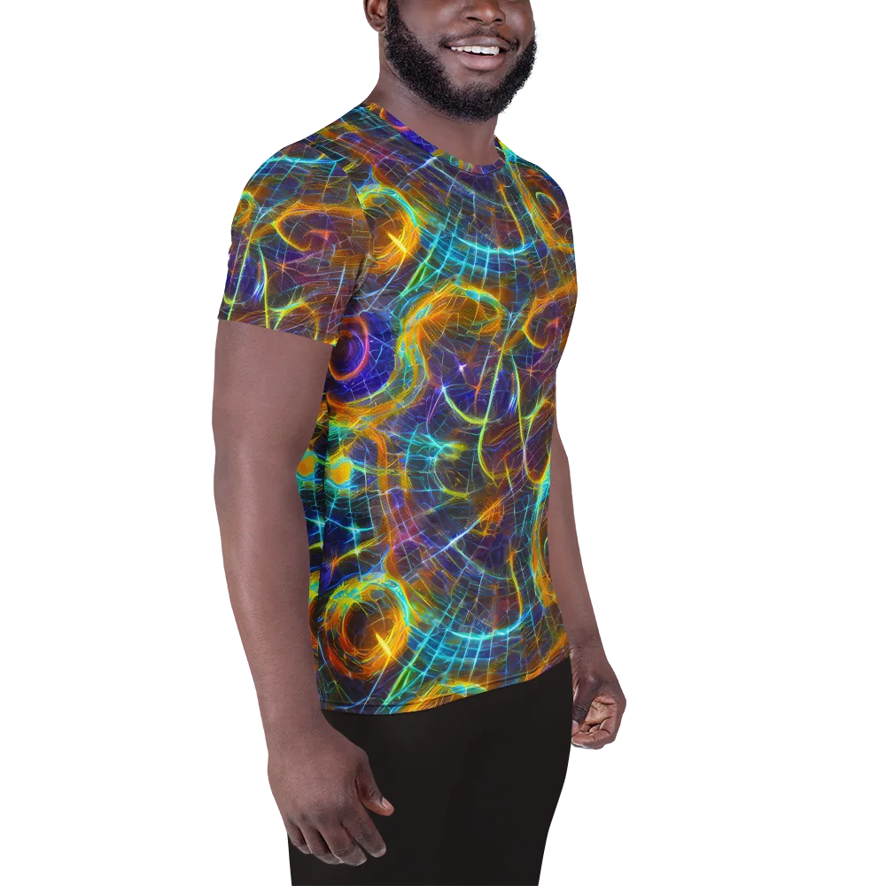 Sonic Vortex on Men's Athletic T-Shirt — Right