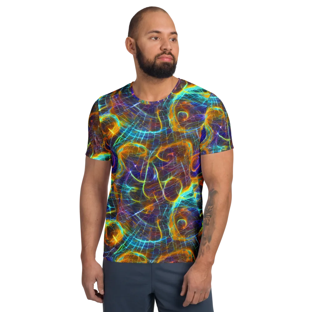 Sonic Vortex on Men's Athletic T-Shirt — Front