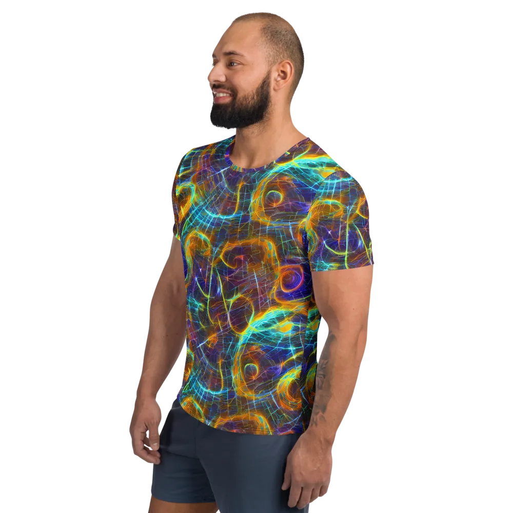 Sonic Vortex on Men's Athletic T-Shirt — Left