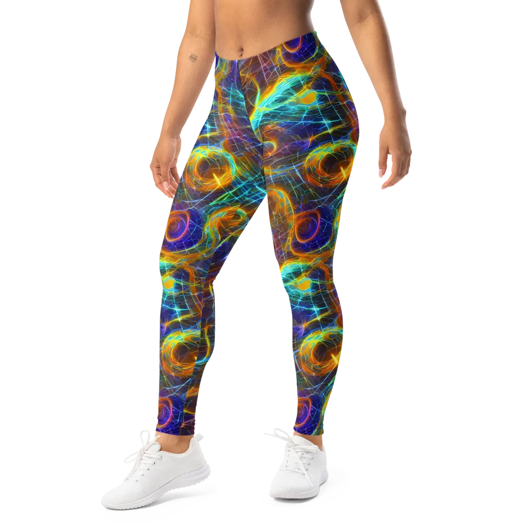 Sonic Vortex on Leggings — Left Front
