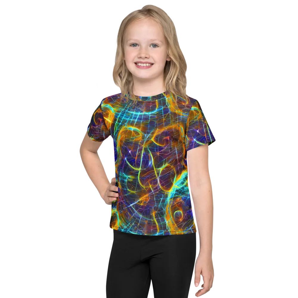 Sonic Vortex on Kids Crew Neck T-Shirt — Front