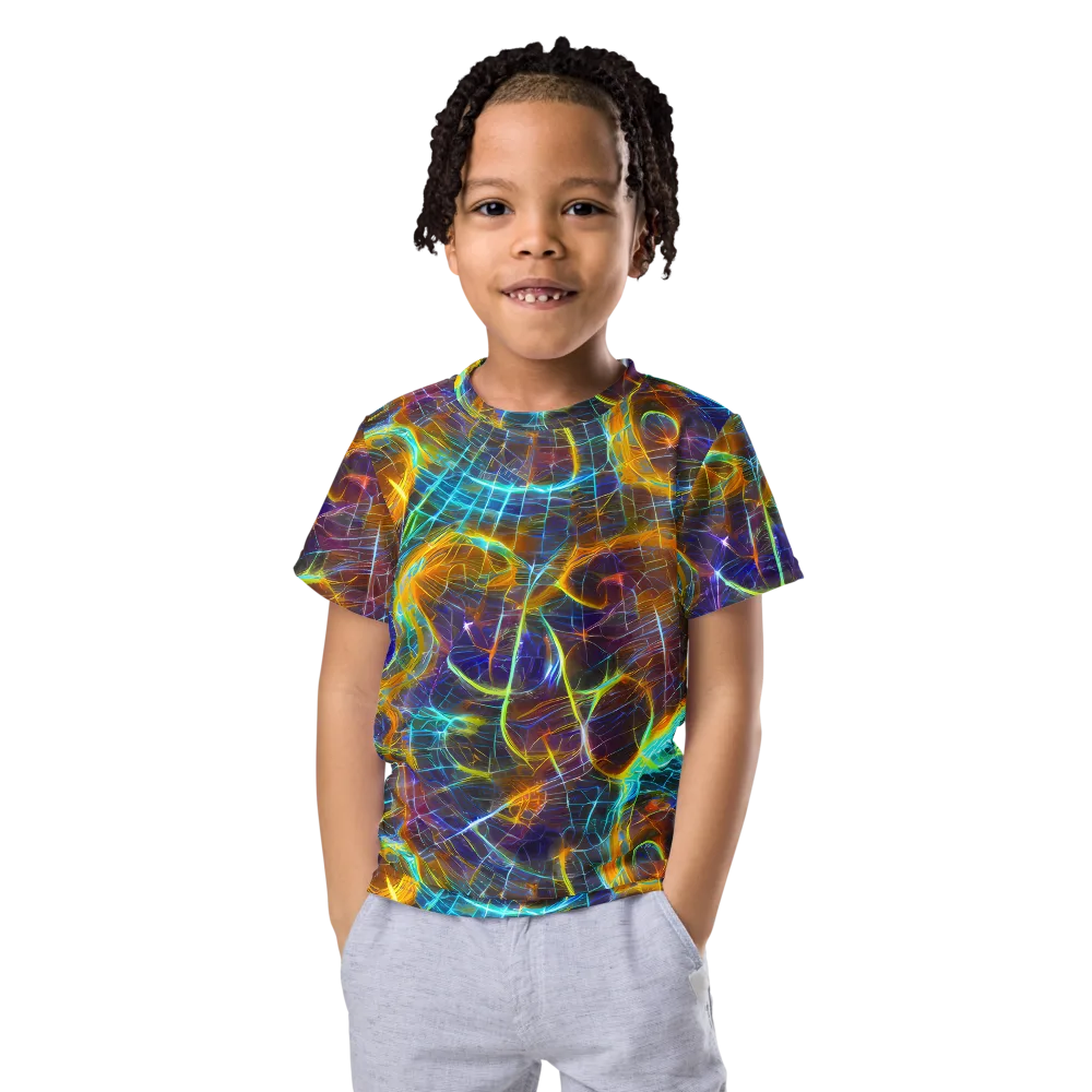 Sonic Vortex on Kids Crew Neck T-Shirt — Front