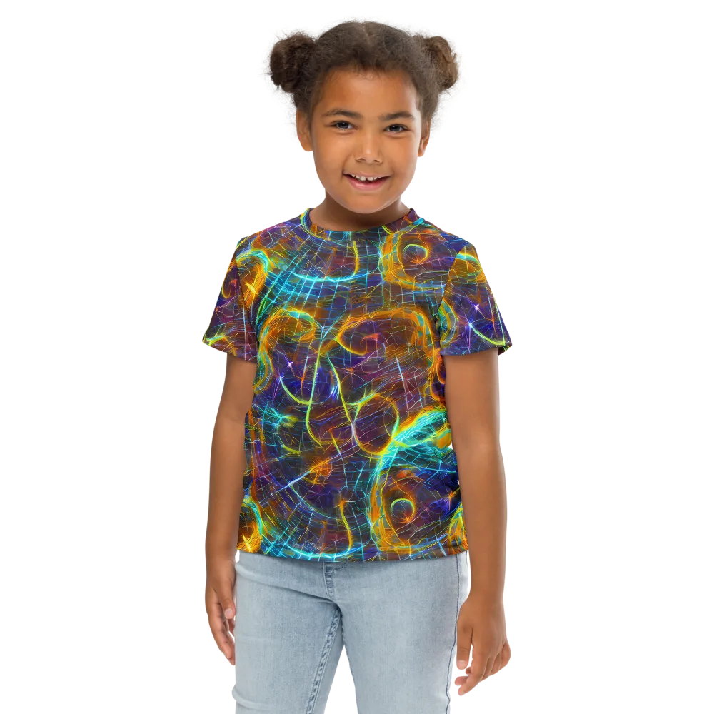 Sonic Vortex on Kids Crew Neck T-Shirt — Front