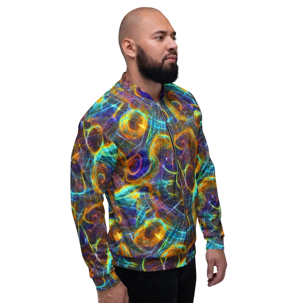 Sonic Vortex on Bomber Jacket — Right