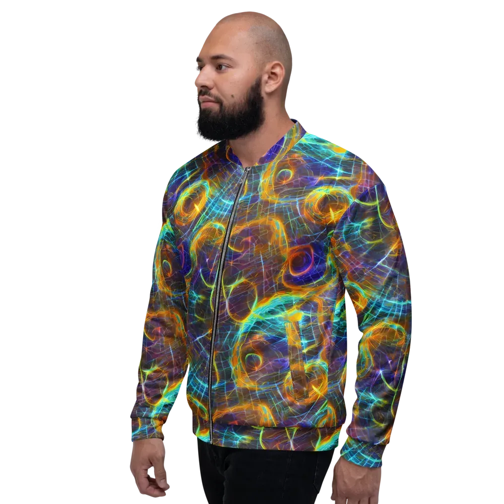 Sonic Vortex on Bomber Jacket — Left