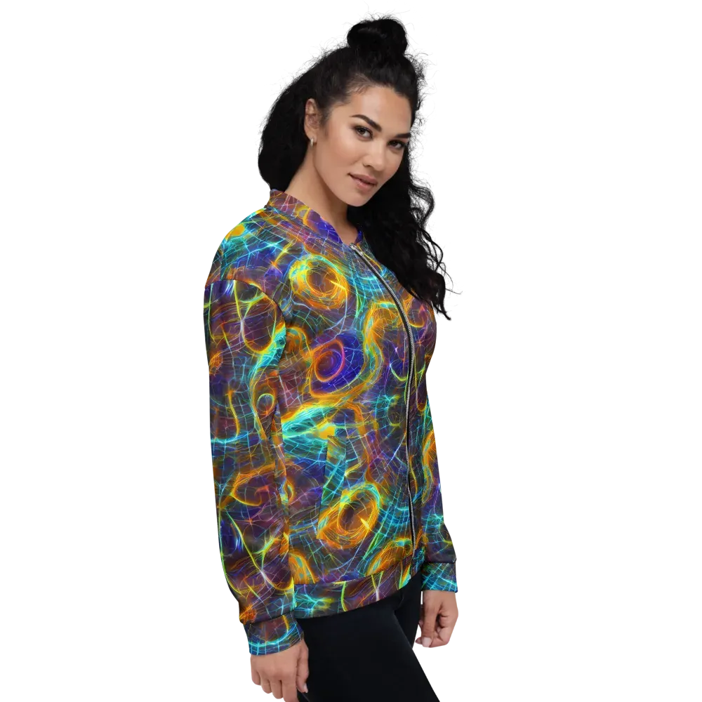 Sonic Vortex on Bomber Jacket — Right