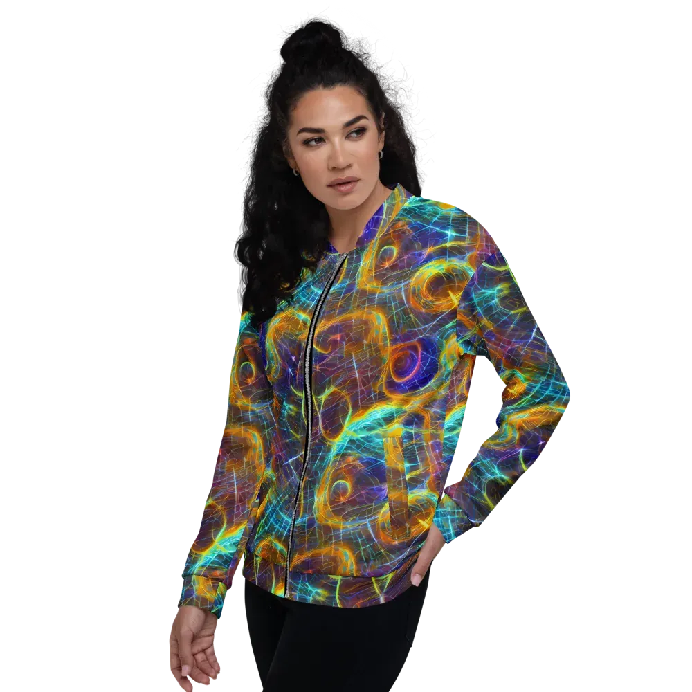 Sonic Vortex on Bomber Jacket — Left
