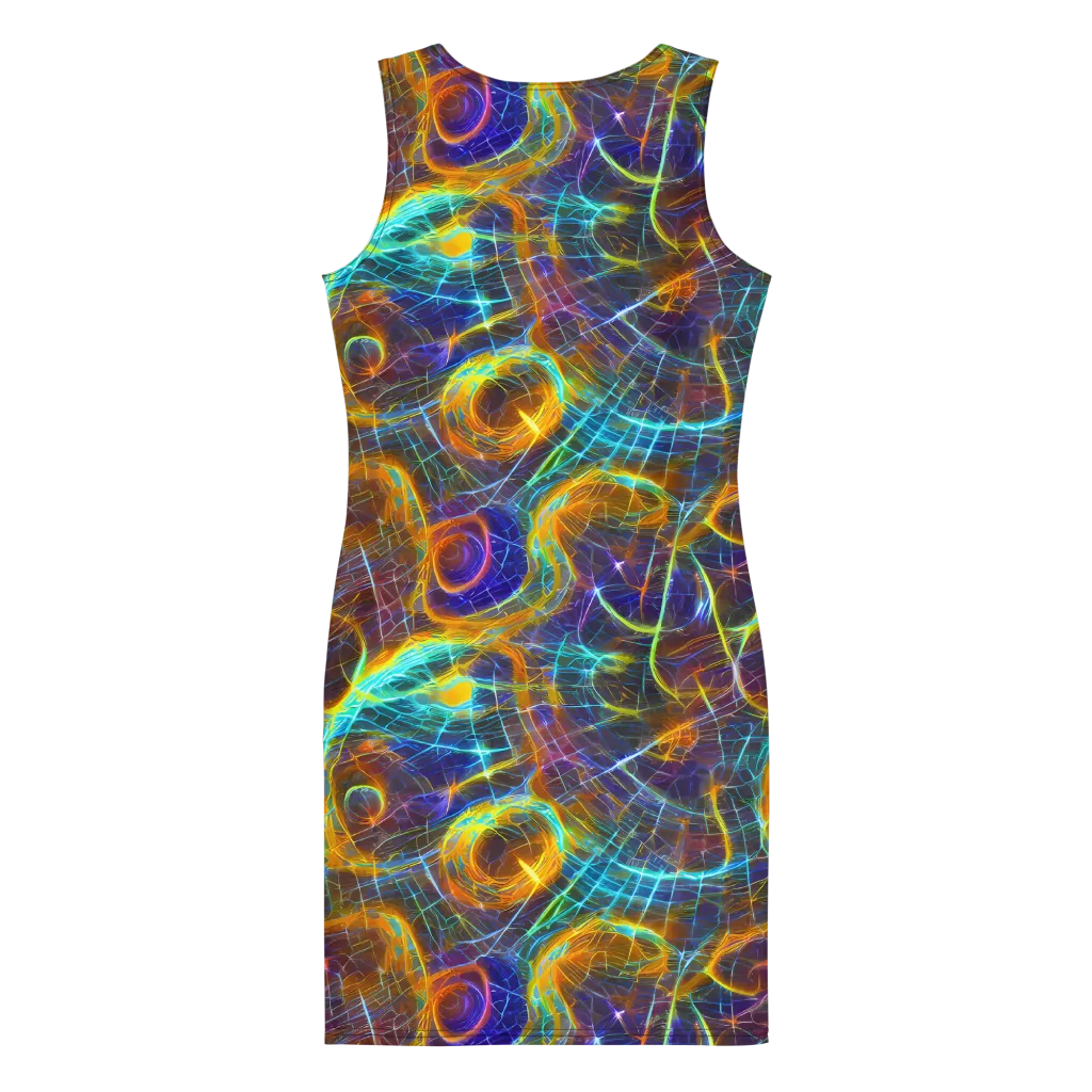 Sonic Vortex on Bodycon Dress — Back