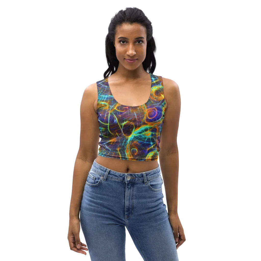 Sonic Vortex on Crop Top — Front
