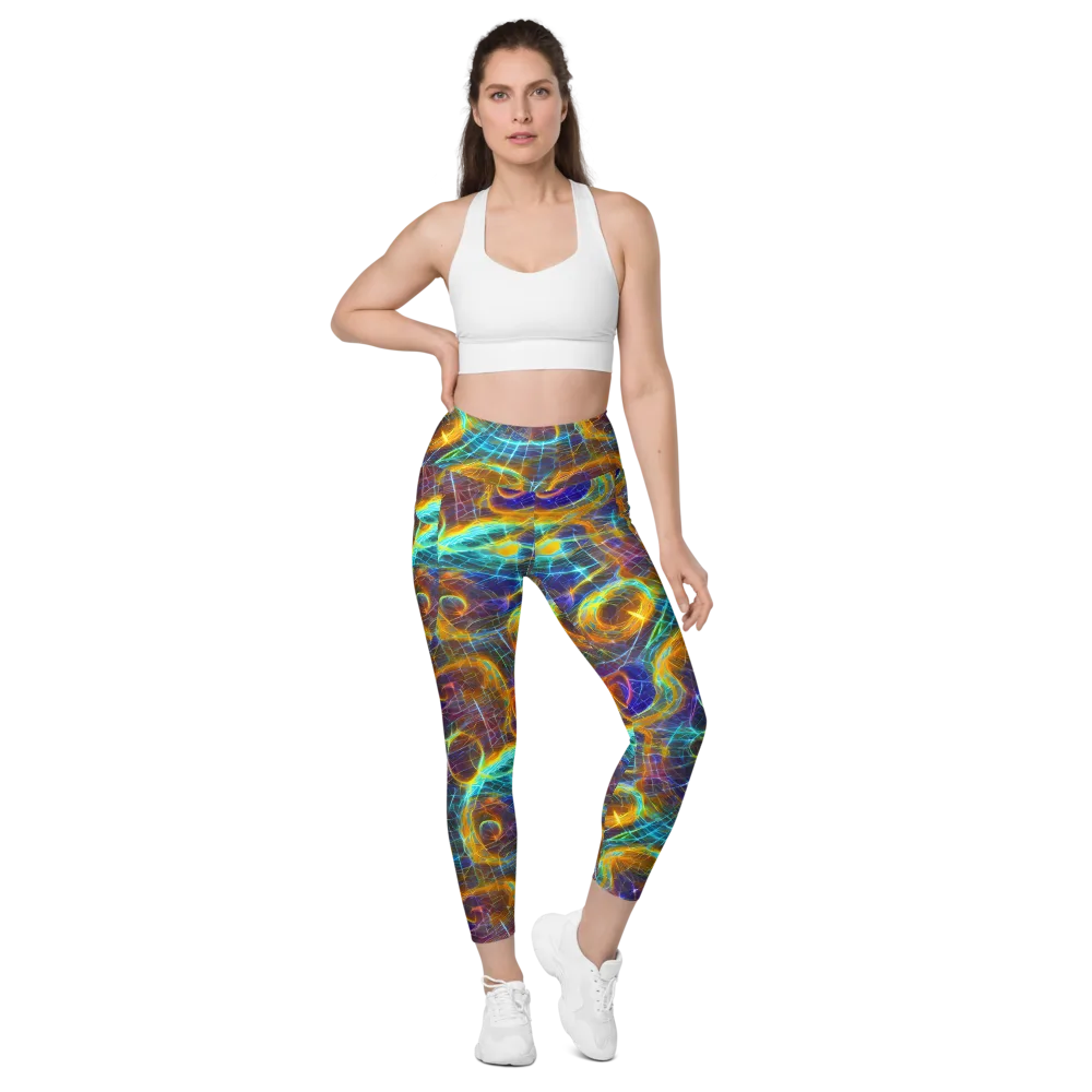 Sonic Vortex on Leggings with Pockets — Front