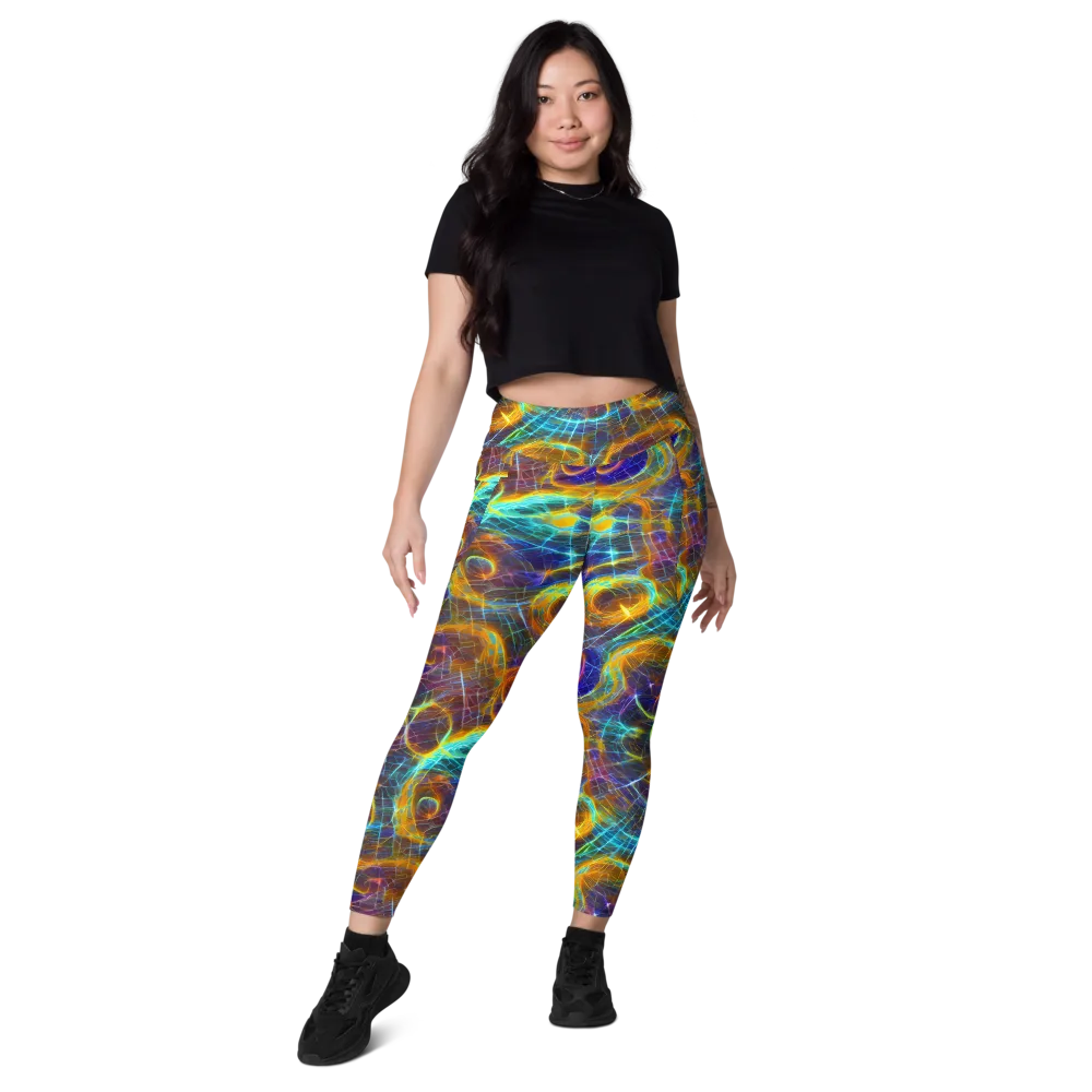 Sonic Vortex on Leggings with Pockets — Front