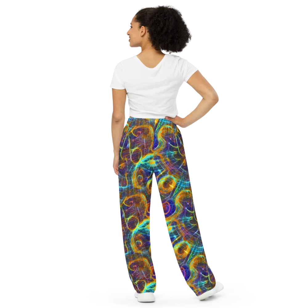 Sonic Vortex on Wide-Leg Pants — Back
