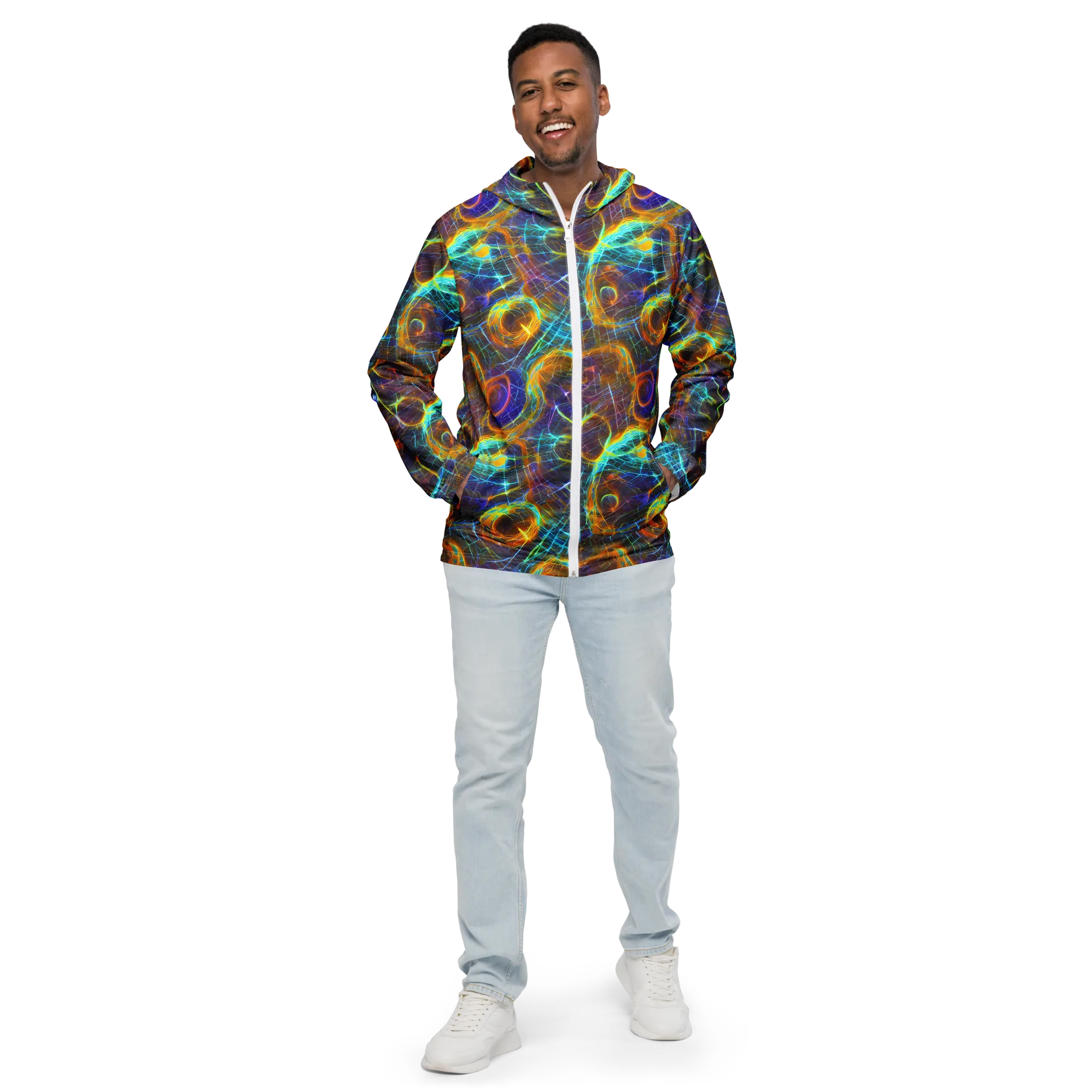Sonic Vortex on Men's Windbreaker — Front