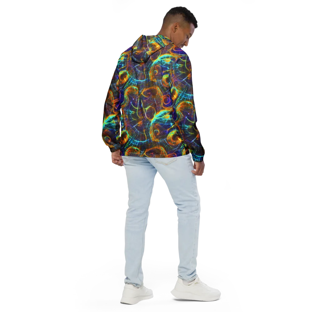 Sonic Vortex on Men's Windbreaker — Back