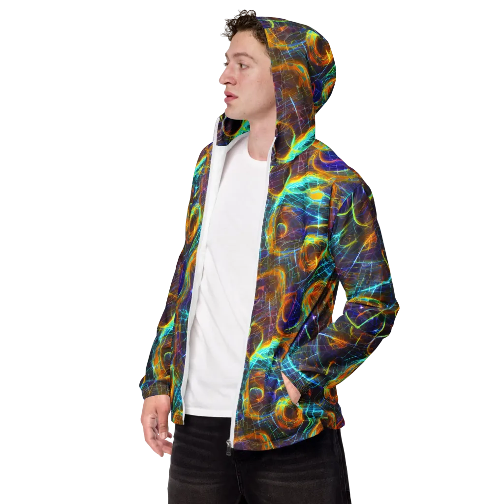 Sonic Vortex on Men's Windbreaker — Left Front