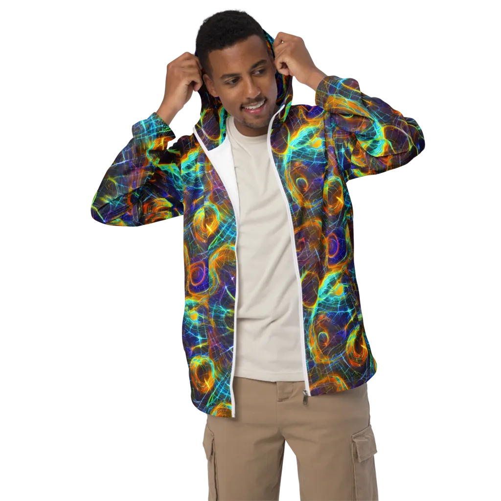Sonic Vortex on Men's Windbreaker — Front