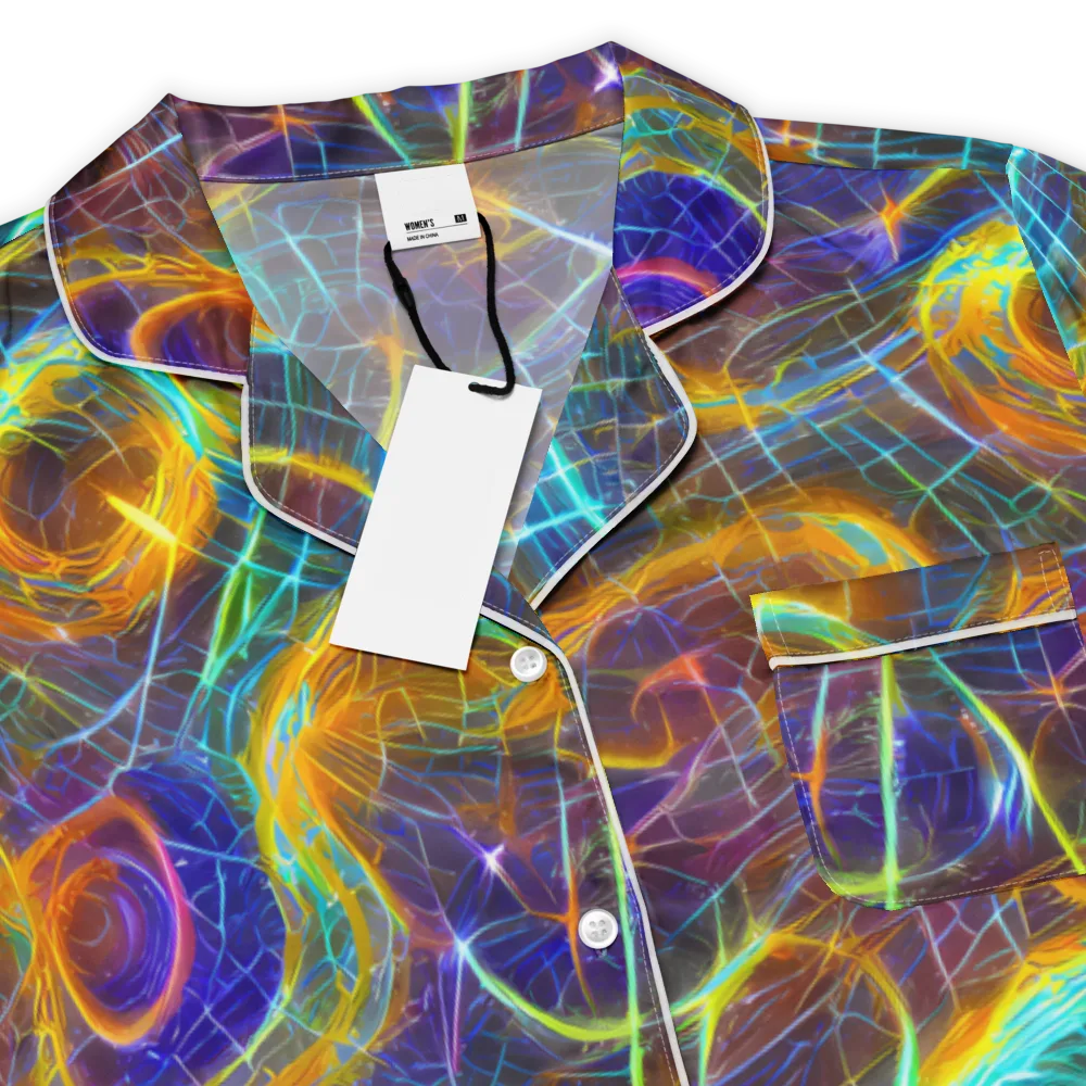 Sonic Vortex on Women's Short Sleeve Pajama Top — Product details