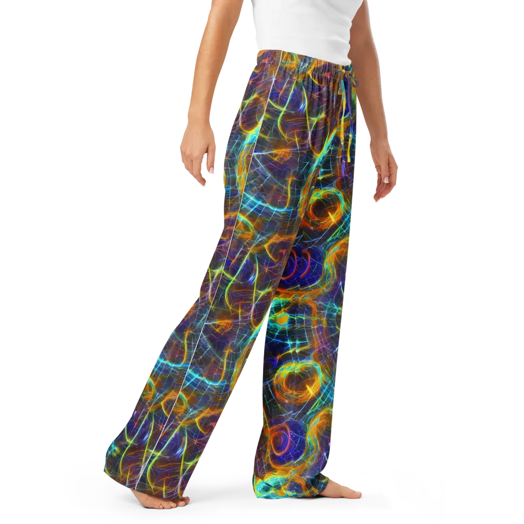 Sonic Vortex on Women's Pajama Pants — Right Front