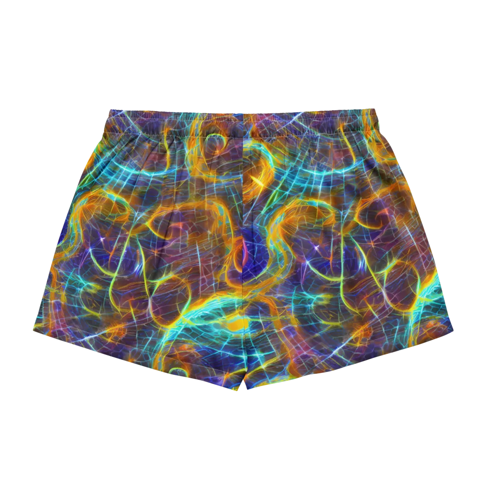 Sonic Vortex on Women's Pajama Shorts — Back