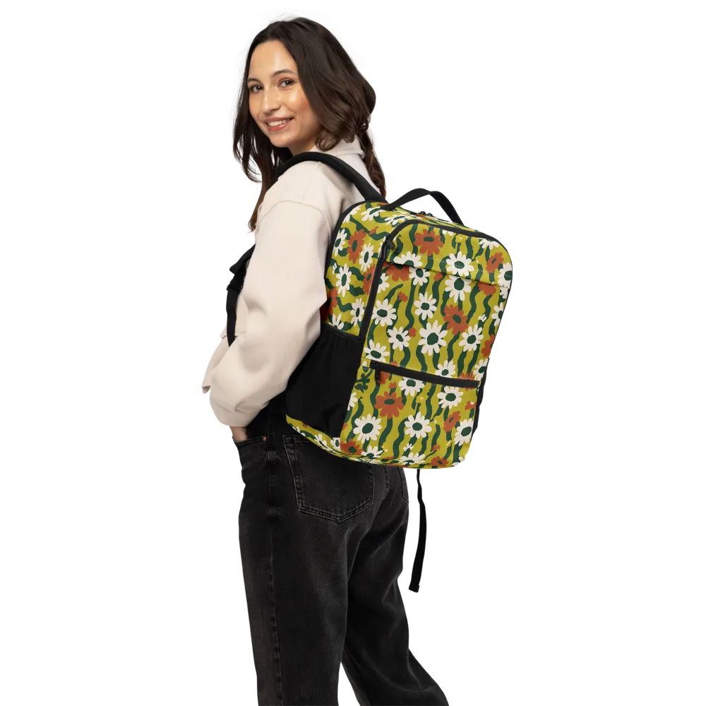 Wildflower Current on Utility Backpack — Back