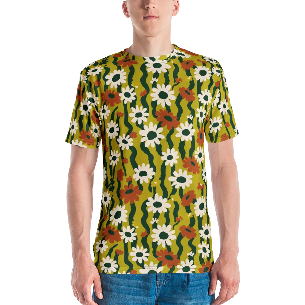 Wildflower Current on Men's Crew Neck T-Shirt — Front