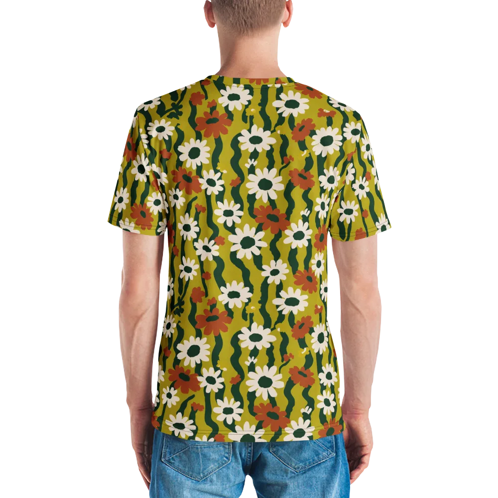 Wildflower Current on Men's Crew Neck T-Shirt — Back
