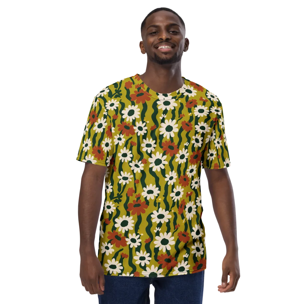 Wildflower Current on Men's Crew Neck T-Shirt — Front