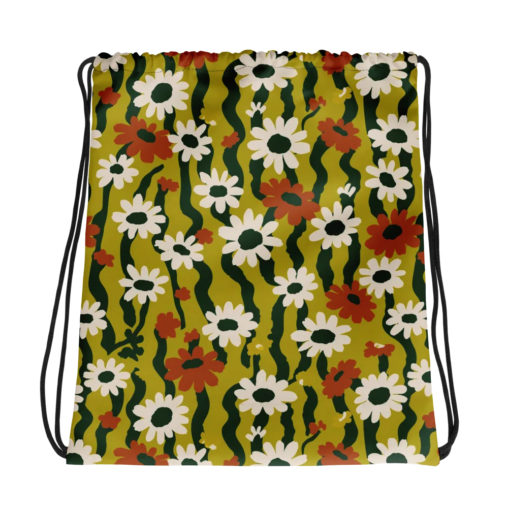 Wildflower Current on Drawstring Bag — Photo
