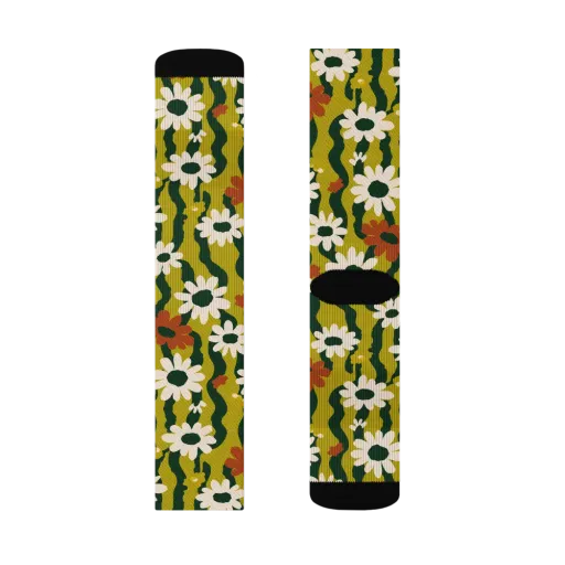 Wildflower Current on a Socks