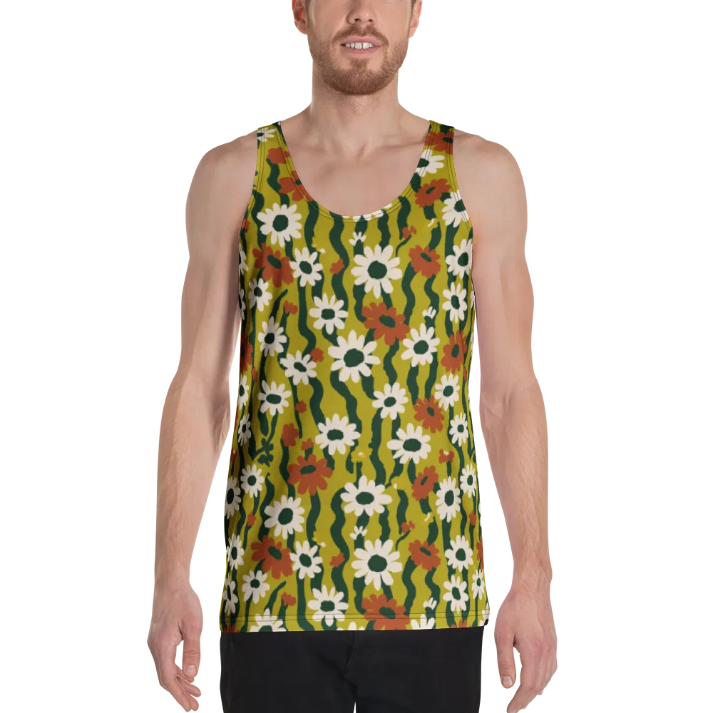 Wildflower Current on Men's Tank Top — Front