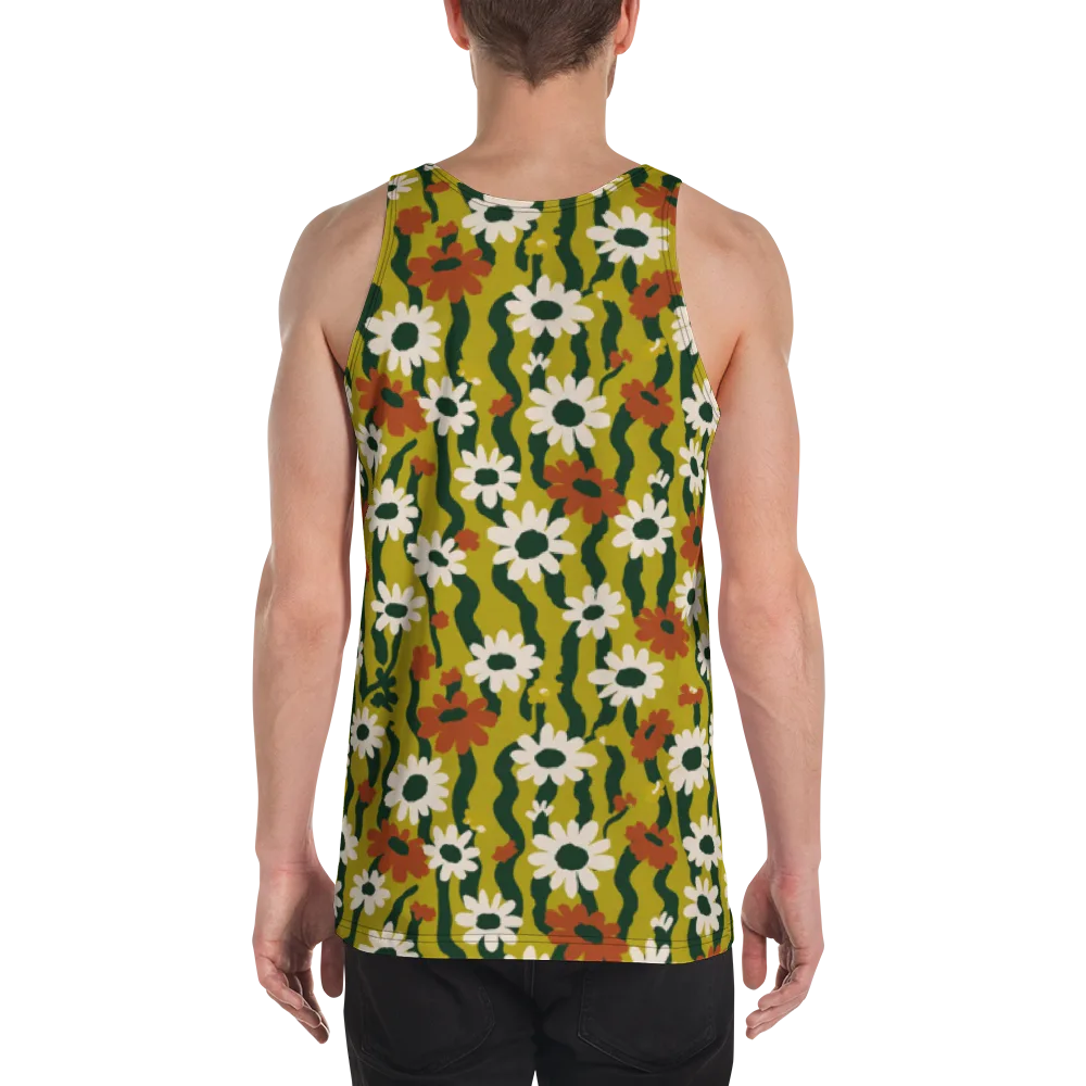 Wildflower Current on Men's Tank Top — Back