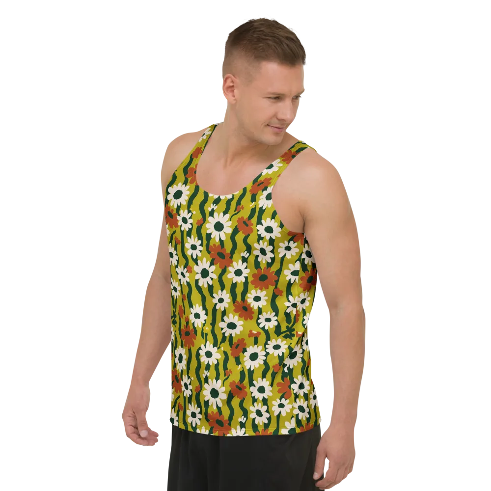 Wildflower Current on Men's Tank Top — Left Front
