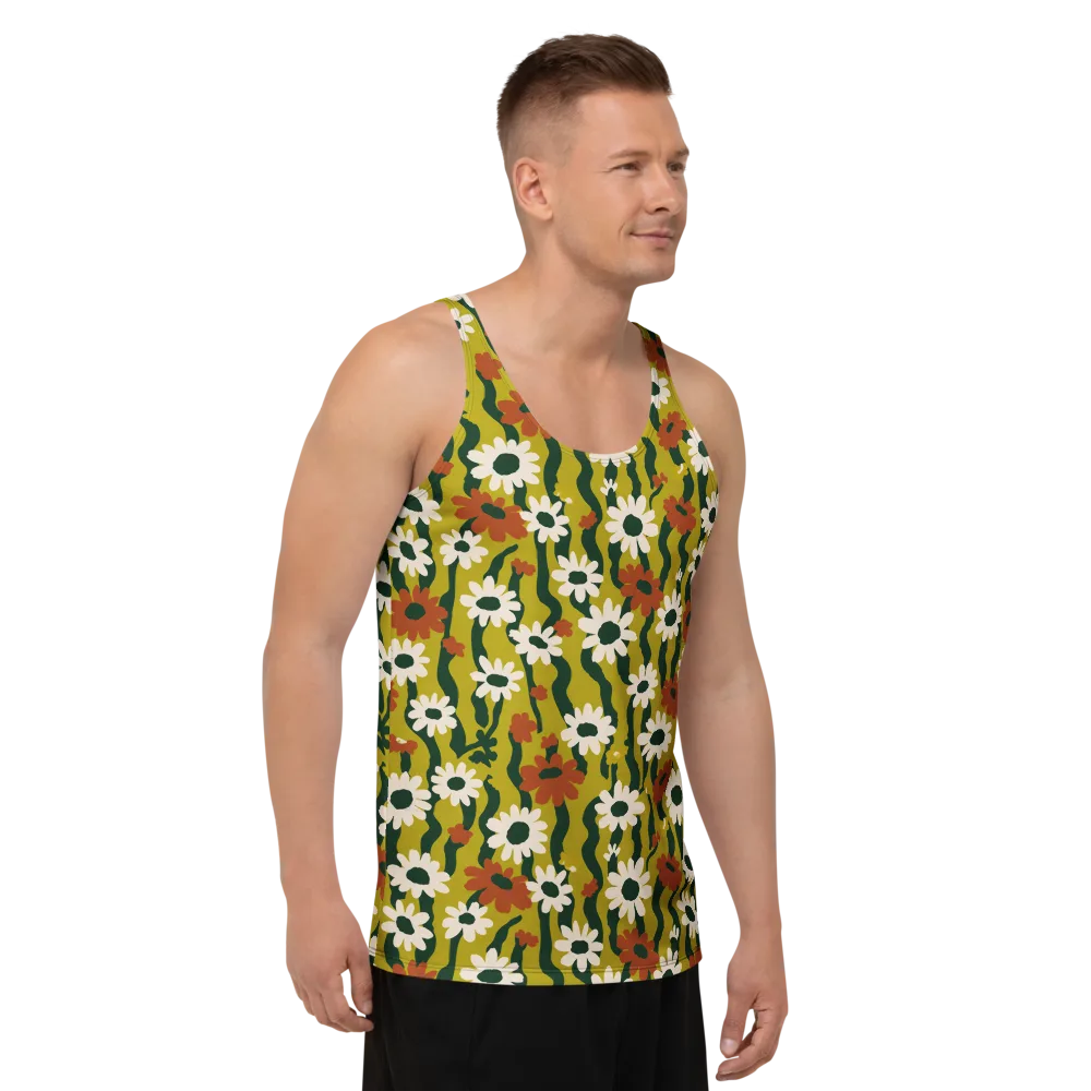 Wildflower Current on Men's Tank Top — Right Front