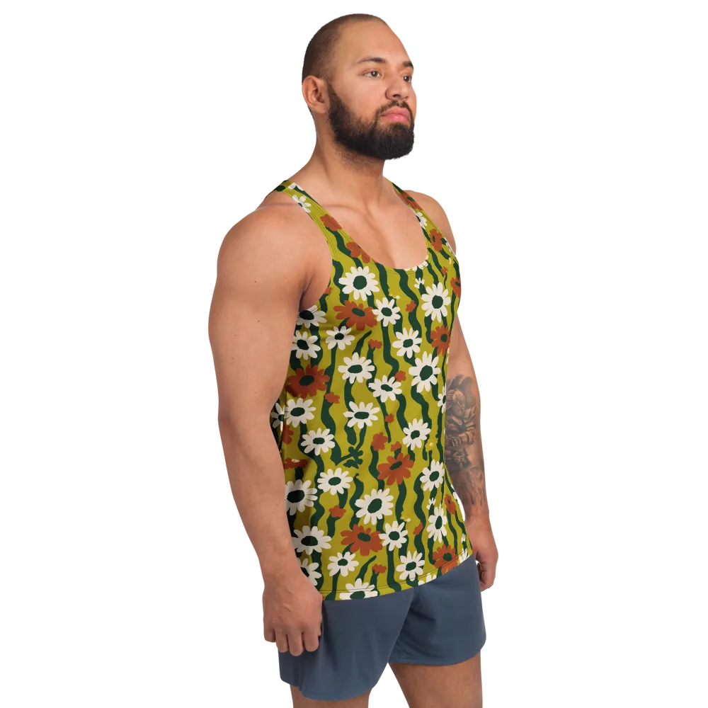 Wildflower Current on Men's Tank Top — Right Front