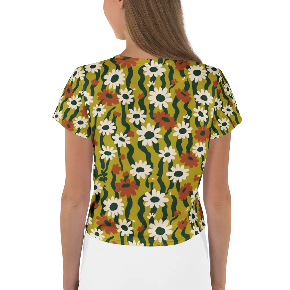 Wildflower Current on Crop Tee — Back
