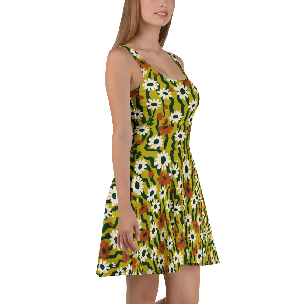 Wildflower Current on Skater Dress — Right